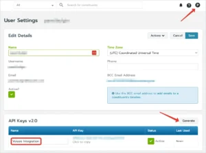 Voizee - Generate API in Bloomerang
