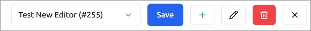 Voizee Call Flow Editor toolbar with Save, add, rename, and delete buttons.
