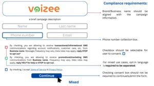 Consent check box example